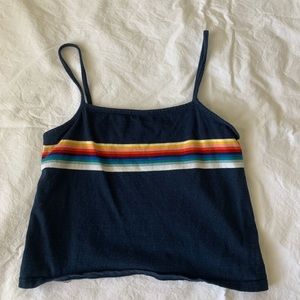 blue brandy melville tank with stripes!